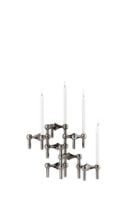 Billede af STOFF Nagel Candle Holder H: 6,9 cm - Black Chrome
