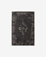 Billede af Nordal Grand Woven Rug 60x90 cm - Dark Grey/Black