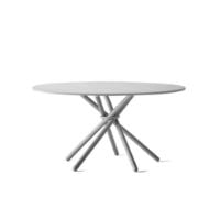 Billede af Eberhart Furniture Hector Dining Table Ø: 140 cm - Light Concrete/Light Grey Metal