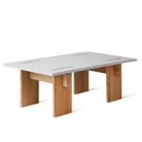 Billede af Eberhart Furniture Arnold H: 38 cm - Dark Concrete / Dark Oak