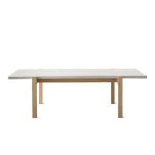 Billede af Eberhart Furniture Eugene Sofabord 70x125 cm - Lys Beton/Lys Egetræ