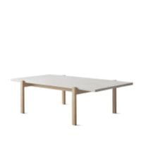 Billede af Eberhart Furniture Eugene Sofabord 70x125 cm - Lys Beton/Lys Egetræ