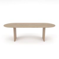 Billede af Sibast Furniture No 7 Dining Table Oval L: 200 cm - Sæbebehandlet Eg