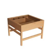 Billede af Hübsch Glitz Sofabord 60x60 cm - Eg OUTLET