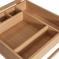 Billede af Hübsch Glitz Sofabord 60x60 cm - Eg OUTLET