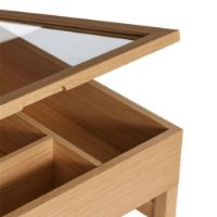 Billede af Hübsch Glitz Sofabord 60x60 cm - Eg OUTLET