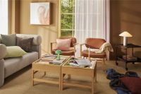 Billede af Hübsch Glitz Sofabord 60x60 cm - Eg OUTLET