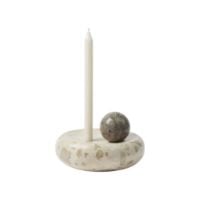 Billede af Kristina Dam Coherent Lysestage Skulptur Ø: 22 cm - Beige