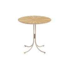 Billede af Mandalay Marguerit Cafébord Ø: 70 cm - Teak/Taupe 
