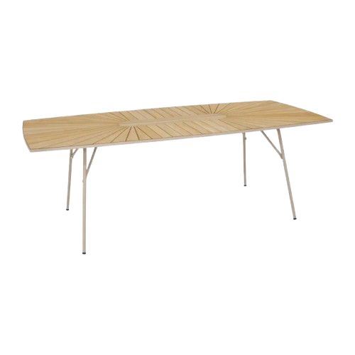 Billede af Mandalay Marguerit Havebord L: 200 cm - Teak/Taupe 