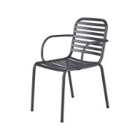 Billede af Mandalay Ivy Pipe Havestol SH: 43,5 cm - Antracit