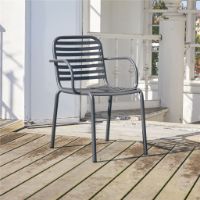 Billede af Mandalay Ivy Pipe Havestol SH: 43,5 cm - Antracit