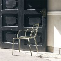 Billede af Mandalay Ivy Wire Havestol SH: 43,5 cm - Olivengrøn 