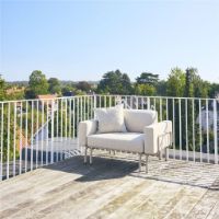 Billede af Mandalay Ivy Loungestol m. Udtræk SH: 42 cm - Taupe 