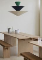 Billede af &Tradition Gio LN14 Luca Nichetto Ø: 60 cm - Signal Green & Deep Blue & Ecru White