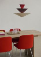 Billede af &Tradition Gio LN14 Luca Nichetto Ø: 60 cm - Vermilion Red, Dark Bourgogne & Ecru White