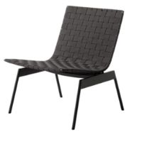 Billede af &Tradition Ville AV44 Outdoor Lounge Chair SH: 40 cm - Warm Black 