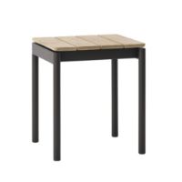 Billede af &Tradition Ville AV47 Outdoor Stool H: 46 cm - Wam Black/Teak 