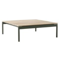 Billede af &Tradition Ville AV50 Outdoor Sofabord 90x90 cm - Bronze Green/Teak 