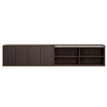 Billede af Vipp Chimney Hero 6 Cabinet L: 234 cm - Dark Oak/Marble
