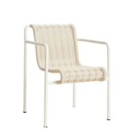 Billede af HAY Palissade Cord Dining Arm Chair SH: 45 cm - Cream White