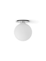 Billede af Audo Copenhagen TR Bulb Loft/Wall Lamp Ø: 20 cm - Shiny Opal/Polished Steel