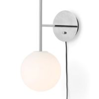 Billede af Audo Copenhagen TR Bulb Suspended Wall Lamp Ø: 20 cm - Polished Steel 