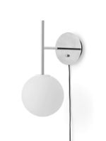 Billede af Audo Copenhagen TR Bulb Suspended Wall Lamp Ø: 20 cm - Polished Steel 