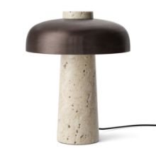 Billede af Audo Copenhagen Reverse Table Lamp H: 30 cm - Travertine Sand
