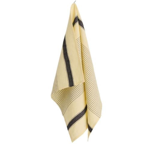 HAY Linear Tea Towel 80x52 cm - Soft Yellow