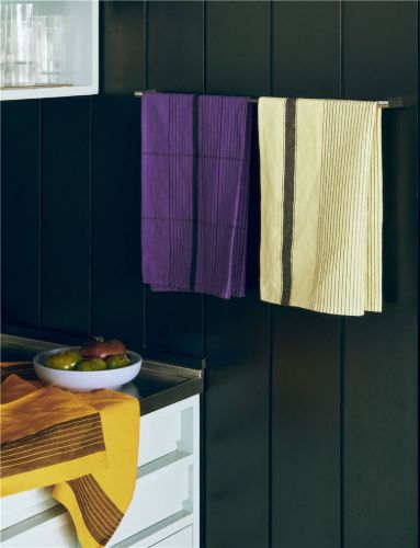 HAY Linear Tea Towel 80x52 cm - Soft Yellow