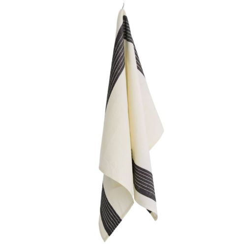UDGÅR med lager HAY Linear Tea Towel 80x52 cm - Cream 