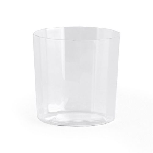 HAY Angle Glass Wide H: 7,5 cm - Clear