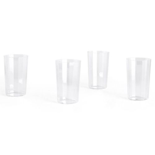 HAY Angle Glass Large Set Of 4 H: 10 cm - Clear