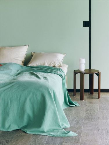 HAY Linen Bedspread 240x260 cm - Emerald Green