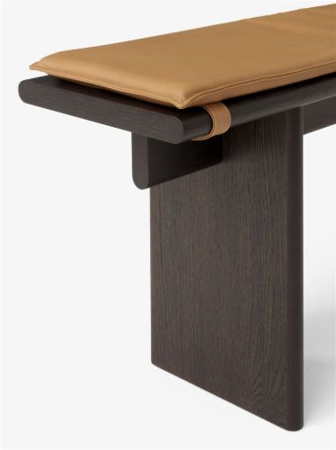 &Tradition Ita Bench Hynde OS5 L: 170 cm - Cognac Leather 
