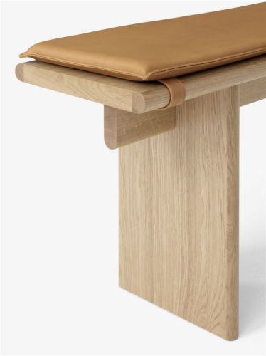 &Tradition Ita Bench Hynde OS6 L: 230 cm - Cognac Leather 