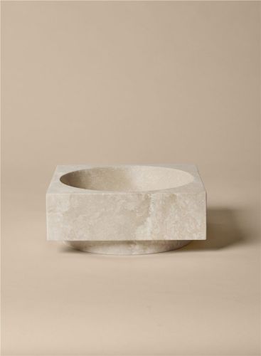 Ferm Living Hew High Centerpiece H: 11 cm - Travertine