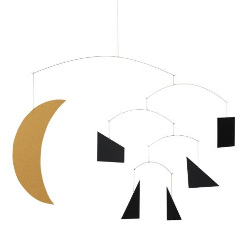 Ferm Living Phase Mobile 40x30 cm - Black/Gold 