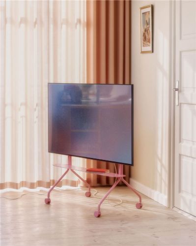 Pedestal Pipe Shelf til TV Stativer 99x18 cm - Bubble Gum 