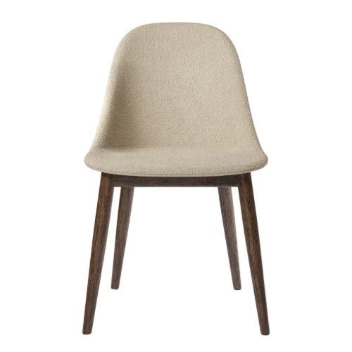 Audo Copenhagen Harbour Side Dining Chair H: 82 cm - Dark Stained Oak Base/Bouclé 02