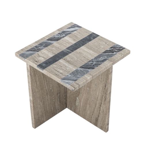 Bloomingville Clea Sidebord H: 40 cm - Brun Marmor