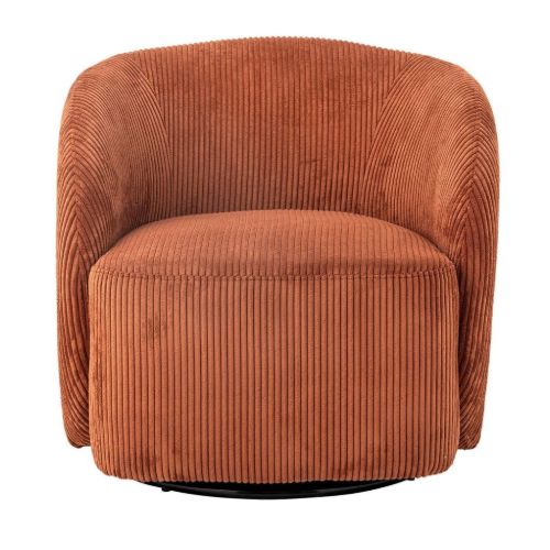 Bloomingville Pradi Loungestol H: 73 cm - Fløjl/Orange