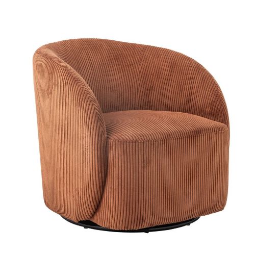 Bloomingville Pradi Loungestol H: 73 cm - Fløjl/Orange