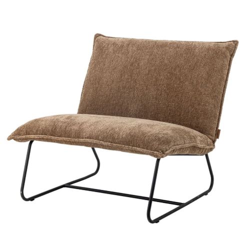 Bloomingville Cape Loungestol H: 80 cm - Brun Bouclé