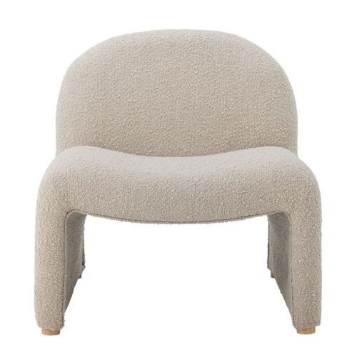 Bloomingville Neel Loungestol H: 74 cm - Natur Bouclé