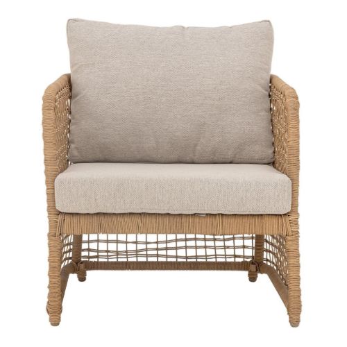 Bloomingville Penzano Loungestol H: 70 cm - Natur Flettet Polyrattan