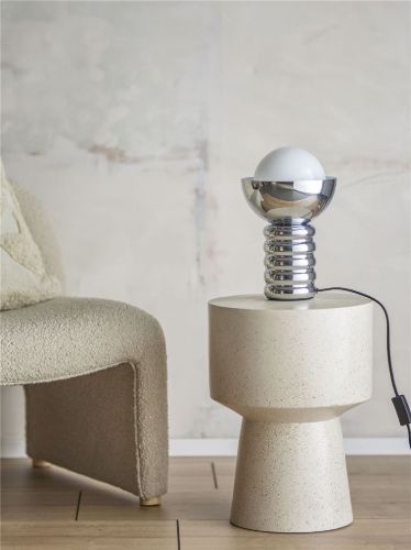 Bloomingville Spike Bordlampe H: 32 cm - Sølv/Metal