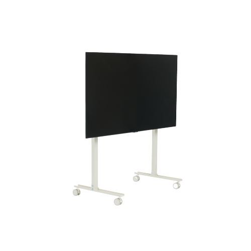 Pedestal Plate Straight Rollin' TV Stativ 107x80 cm - Pearl
