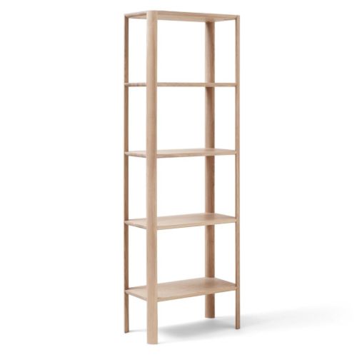 Form & Refine Leaf Shelf 0,5x5 H: 162 cm - Hvidolieret Eg